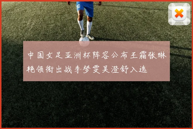 中国女足亚洲杯阵容公布王霜张琳艳领衔出战李梦雯吴澄舒入选